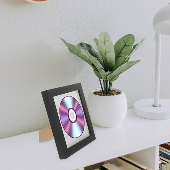 WHAMVOX Black Wood Frame Display for Storage Use Ideal for Signed Photos and More 6.5 x 9.5 Inches