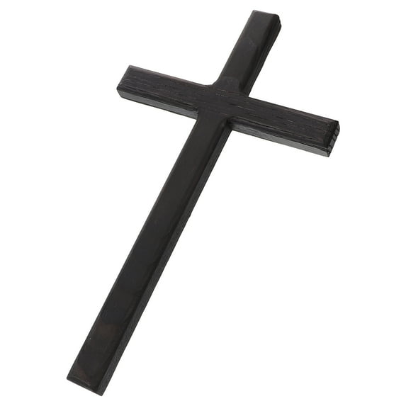 WHAMVOX Black Wooden Wall Cross for Decorating Unique Design Compact Size Fits Any Home Style Perfect Gift