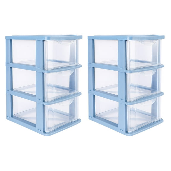 WHAMVOX Blue Drawer Type Storage Box for Home Bedroom Office Made of PP Perfect for Organizing Small Items