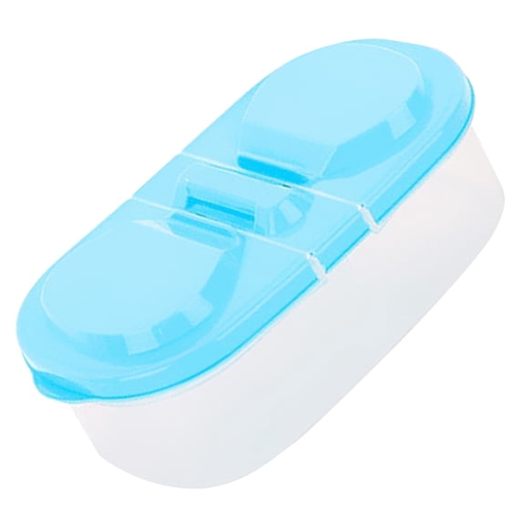 WHAMVOX Blue Food Storage Containers Made of PP Material with Tight Seal and Transparent Design 2 Grid