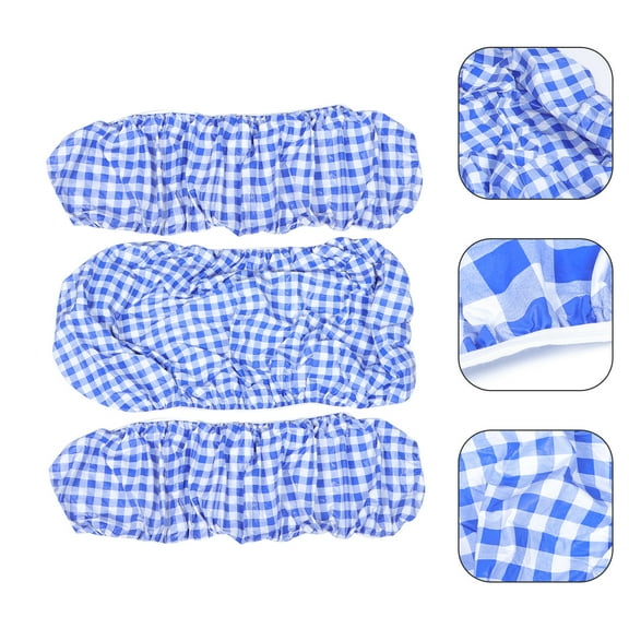 SEWCHICS Picnic Table Cover Kit Blue Simple Design For Outdoor Picnic 1 Set 79x35in 79x17in