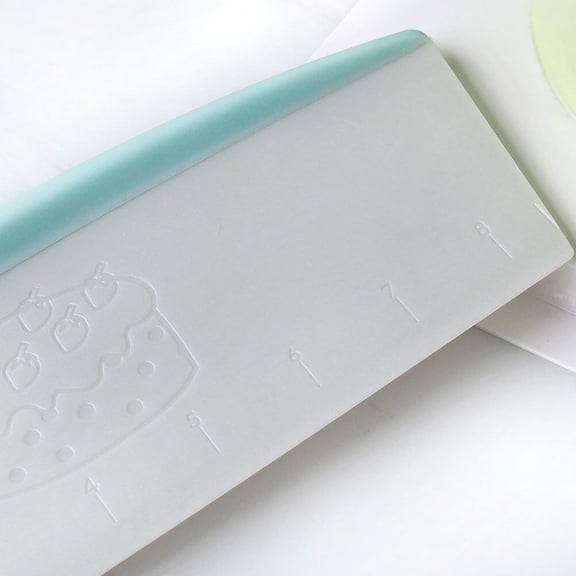 WHAMVOX Blue Practical Cake Cutter and Scraper for Making Cakes Easy to Use and Clean PP 7 Inch