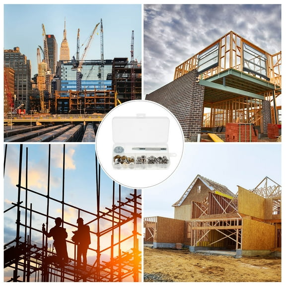 WHAMVOX Boat Button Kit Canvas Snap Sewing Fastener Stainless Silver