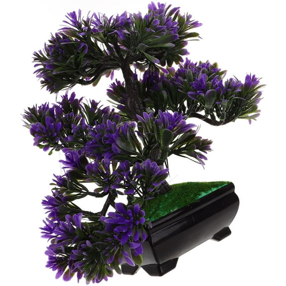 WHAMVOX  Bonsai Tree Simulated Welcoming Pine Potted Plant