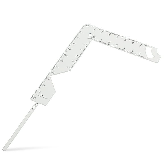 HOOWIFFY Metal Book Cover Ruler for Bookbinding, Marking, Measuring, and Tasks - 1 Set of Precision Tools
