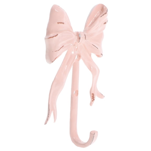 WHAMVOX Bow Hanger For Wall Hooks Decorative Bowknot Key Holder For Robes Coat Hat Valentine Kitchen Bathroom Living Room Decor Entryway Vintage Metal Hook