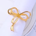 thumbnail image 1 of HOOWIFFY Bow Shape Napkin Holder Golden 6Pcs 1.7x1.7x1.3In, 1 of 8