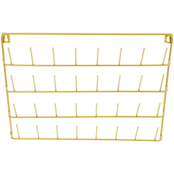 WHAMVOX Braiding Rack Wall-mounted Sewing Thread Yarn Holder Black Work Golden