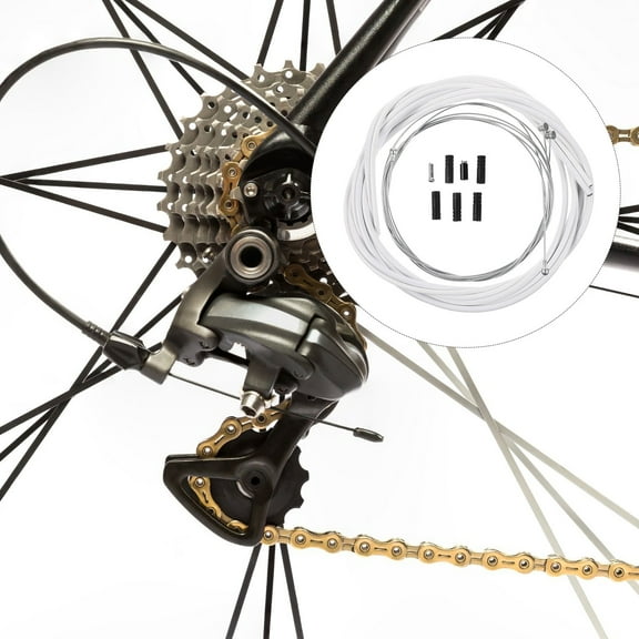 WHAMVOX White Brake Hose and Cable Housing Kit for Bike Shifter Line Replacement Cycling Accessories