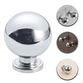 thumbnail image 1 of WHAMVOX Brass Cabinet Knob Silver Drawer Handle for Furniture Decor Multipurpose Durable Elegant Design, 1 of 8
