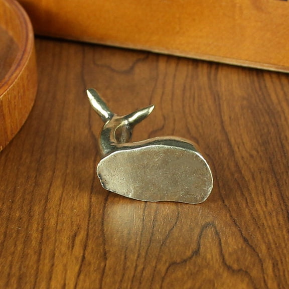 WHAMVOX Brass Craft Mini Animal Statue Exquisite Sika Deer Figurine Tabletop Small Deer Decoration
