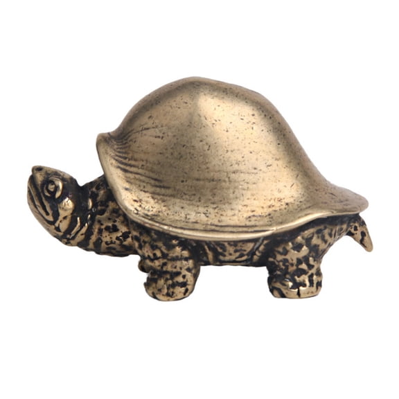WHAMVOX Brass Craft Tortoise Decor for Turtle Figurine Animals Elder