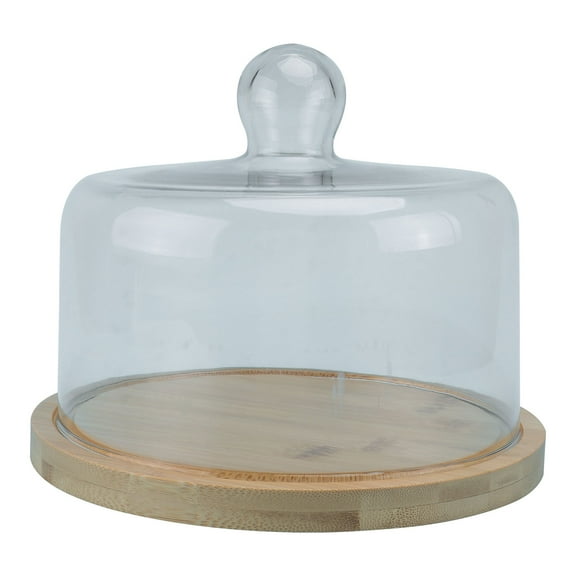 WHAMVOX Bread Cheese Dome with Lid Rotating Cake Tray Thanksgiving Dessert Display