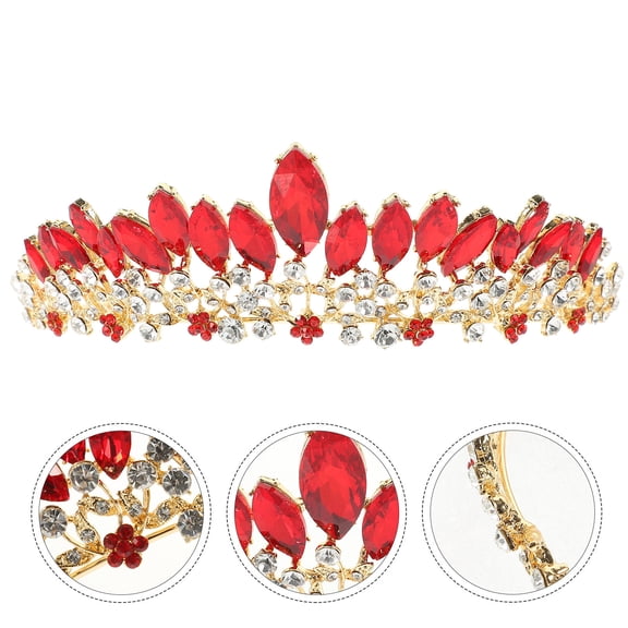 SEWCHICS Wedding Crown Bridal Rhinestone Headpiece Understated Design Women 1Pcs 5.7x5.5x2in