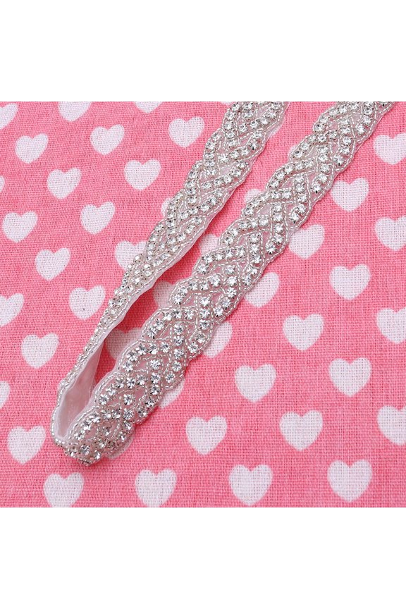 Bride Embellishments for Wedding Dress Girdle Rhinestone Decor Belt Gorgeous