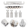 thumbnail image 1 of WHAMVOX  Bridge Tailpiece Part Luthier Tools Electric Guitar DIY Silver, 1 of 8