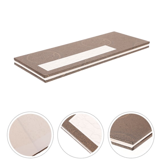 WHAMVOX Brown Calligraphy Paper Book for Painting and Calligraphy Made from Durable Paper and Density Board 8.5 x 11 Inches