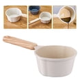 thumbnail image 1 of WHAMVOX Butter Melting Pot Small Sauce Pan Metal Oil Heating Pot Milk Warmer with Wood Handle, 1 of 8