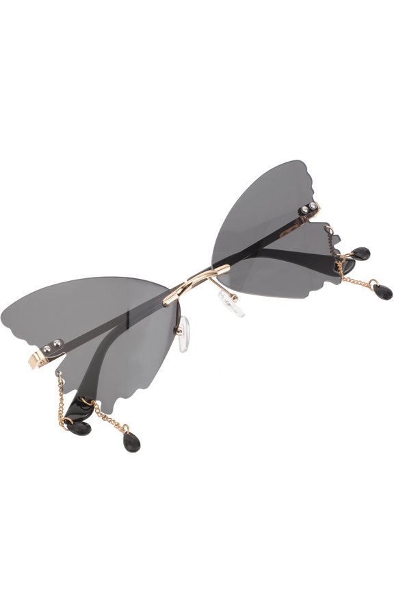 Sunglasses Butterfly Shape Pc 1 Pair Black