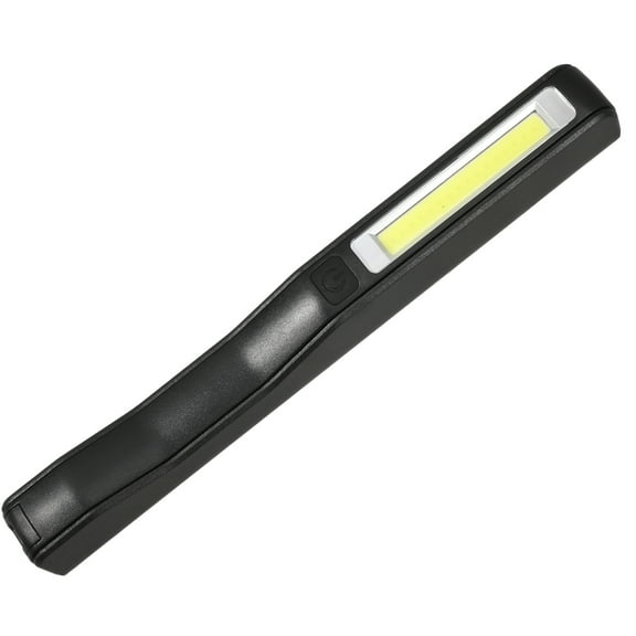 WHAMVOX COB LED Pocket Pen Light Inspection Flashlight with Rotating Magnetic Strip Great for Camping Household Workshop Automobile (Black)