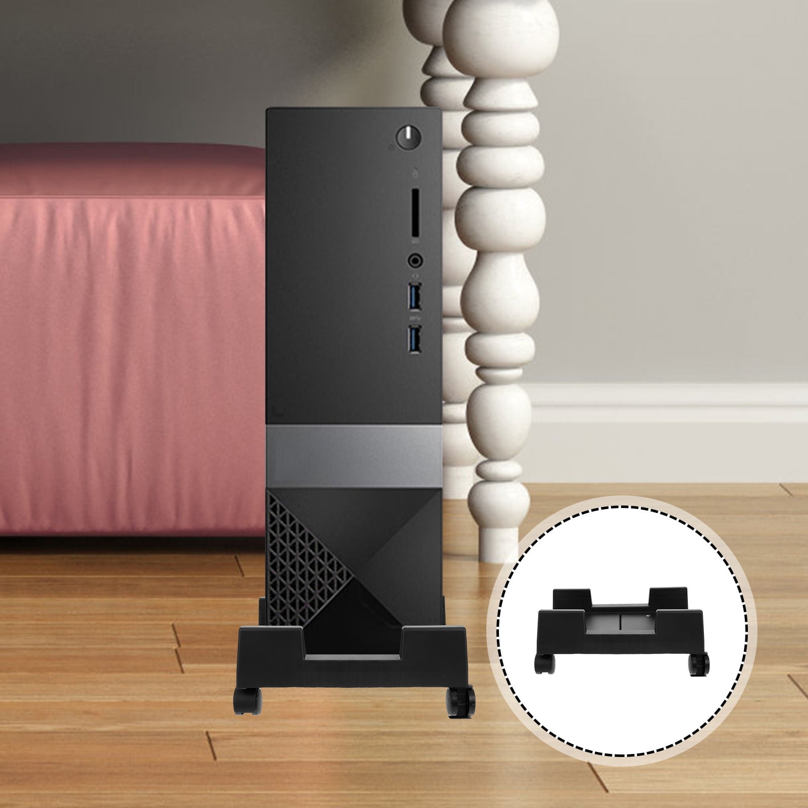 WHAMVOX  CPU Stand Desktop Computer Host Bracket Convenient Storage