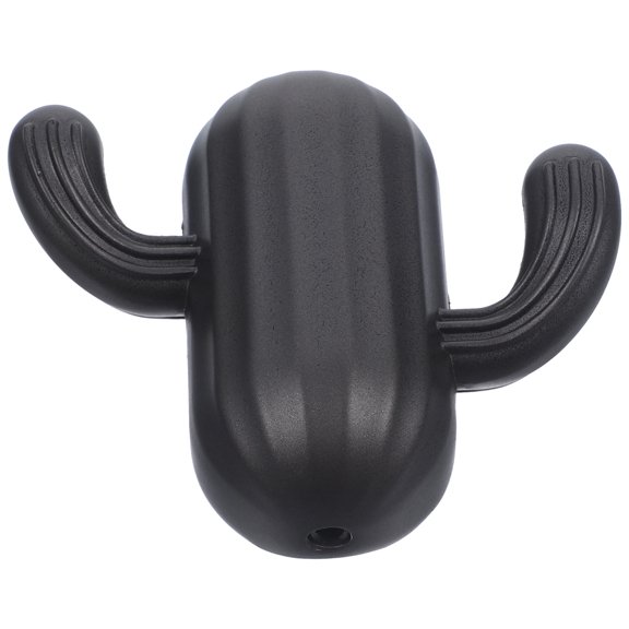 SEWCHICS Bag Hanger Cactus Shaped Hook Dark Grey Alloy 1Set for Wall Mountable