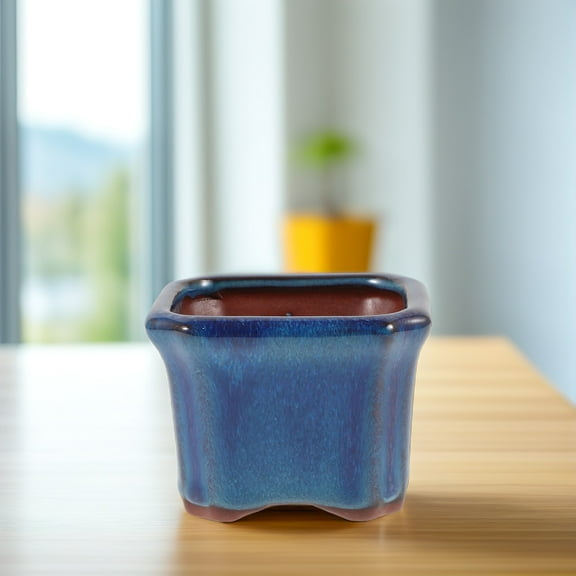 WHAMVOX Small Clay Cactus Planter Pot for Indoor Plants, Decorative Plant Pots for Home and Office