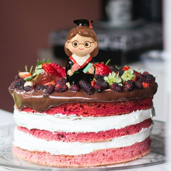 WHAMVOX  Cake Decoration Happy 2024 Graduation Party Favor Has Bridegroom Miss