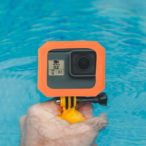 WHAMVOX Camera Waterproof Cage Float Portable Diving Breathing Protective Cover Orange