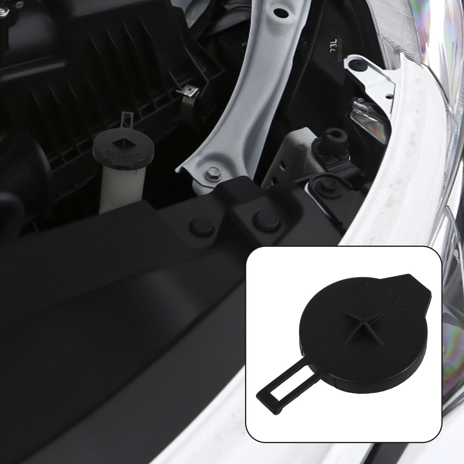 Cover Radiator Lower WHAMVOX Car Engine Coolant Reservoir Cap Replacement Radiator Cover for ...