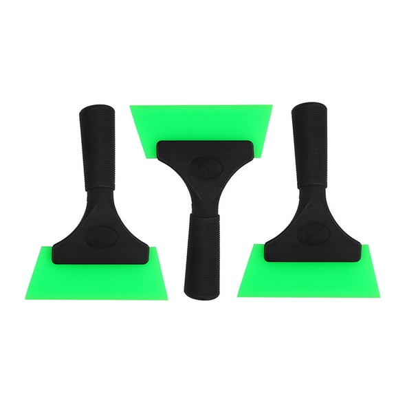 WHAMVOX Car Film Vinyl Scraper Handheld Squeegee for Cleaning Car Window Films and Tint Light Green PP Material
