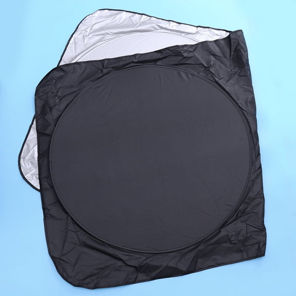 WHAMVOX Car Interior Windshield Double Ring Sun Shade Heat Block Anti-UV Cover Protector Car Windshield Cover(160x86cm)