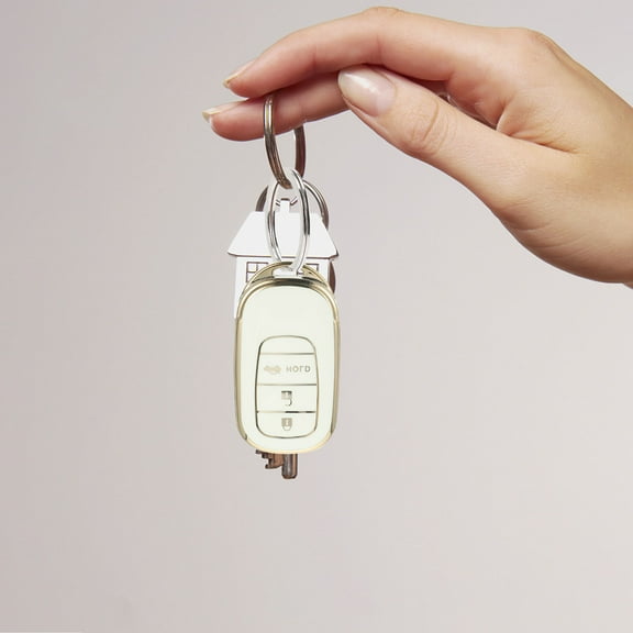 WHAMVOX Car Key Cover Key Cover Key Fob Skin 7x4cm White