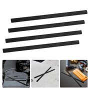 WHAMVOX Windshield Wiper Blades Black Plastic for Car Use Multifunctional Boneless Design 4Pcs