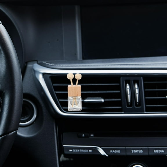 SEWCHICS Reed Diffuser Bottles Empty Car Air Perfume Clip Multi Glass 1Set