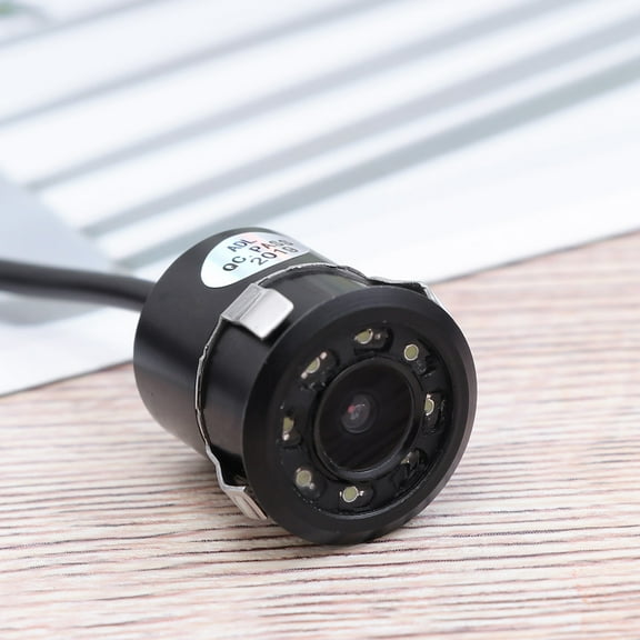 WHAMVOX Car Rear View Camera 8 LED Night Vision Reversing Auto Parking Monitor CCD Waterproof 170 Degree Video (Black)