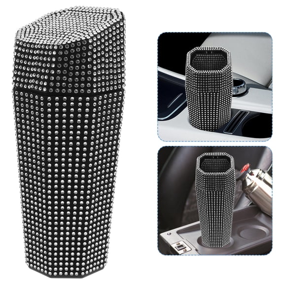 WHAMVOX Car Trash Bin Sparking Car Trash Can Automotive Garbage Can Automotive Interior Supply