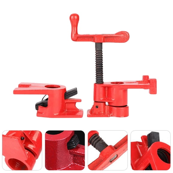 SKISUNO Woodworking Hold Down Clamp Malleable Steel Red 1 Set