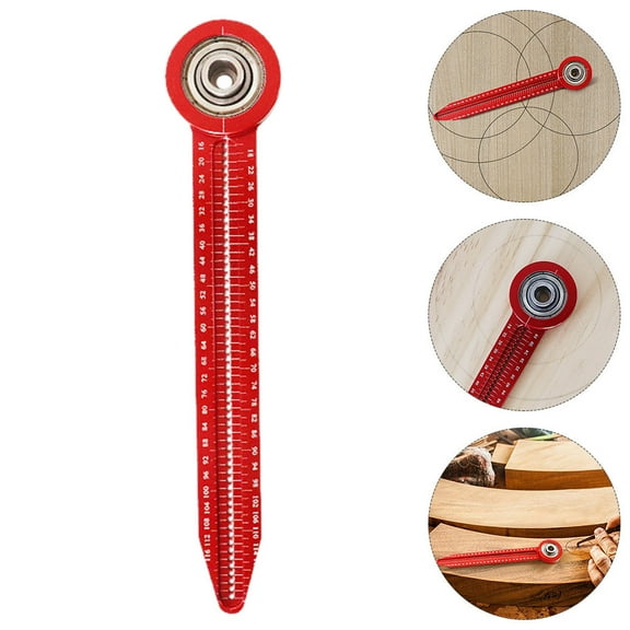 WHAMVOX  Carpentry Compass Circle Drawing Tools Drafting Student Red