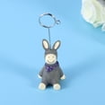 thumbnail image 1 of WHAMVOX Cartoon Note Holder Resin Message Folder Animal Product Display Board Photo Clip Desktop Ornament(Dark Gray), 1 of 8