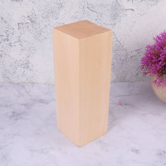 WHAMVOX Carve Whittling Wooden Square Model Material Carving Smooth Surfaces
