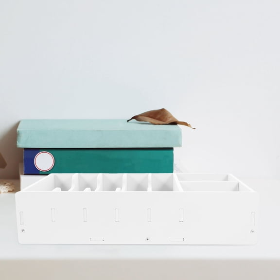 FESTFENDS Cash Drawer Organizer For Bills Drawer Insert Tray White 1Pack 13X7.1X3In