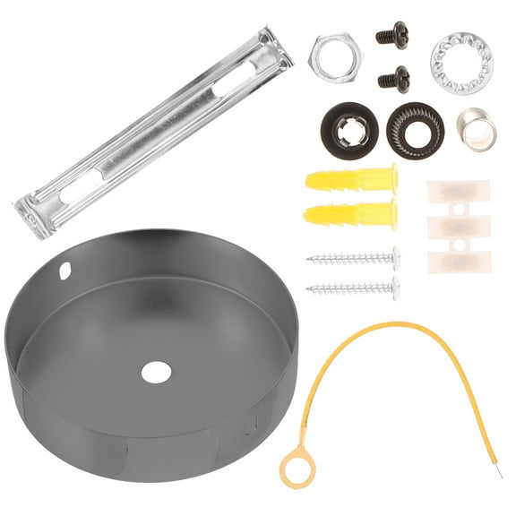 WHAMVOX Ceiling Lamp Tray Pendant Light Kit Canopy Lights Cover Black