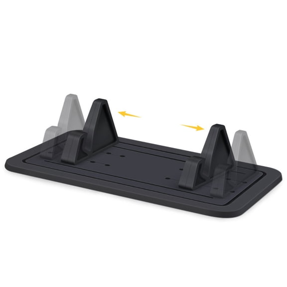 WHAMVOX Phone Support Silicone Bracket Stand Car Holder -slip Mat Black