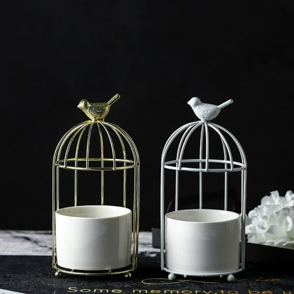 WHAMVOX  Ceramic Flower Planter Green Shallow Pot Clear Pots for Plants White