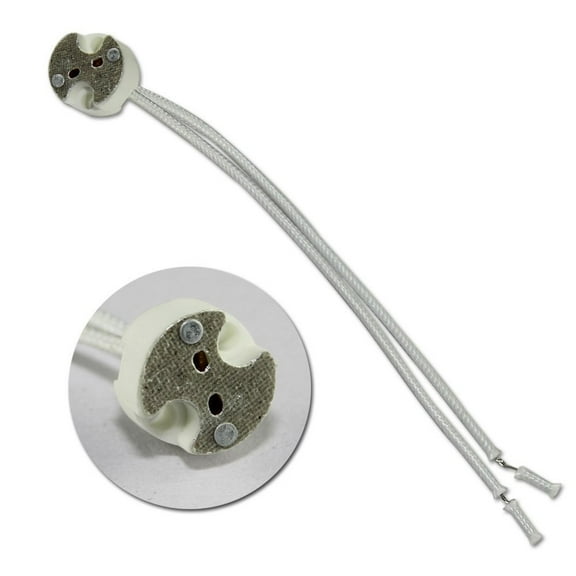 WHAMVOX Ceramic MR16 12V Low-voltage Lampholder Wire Connector Socket for Lamp Light Downlights - 10 pcs/set