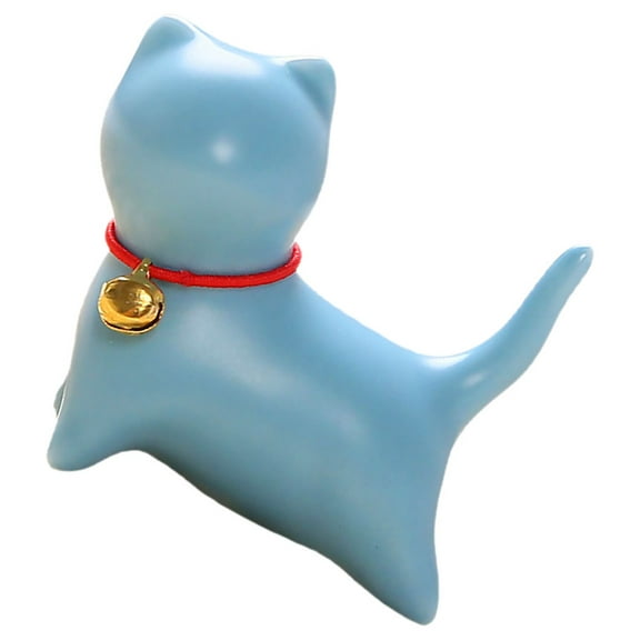 WHAMVOX Ceramic Ornaments Cute Cat Figurine Cabinet Decoration