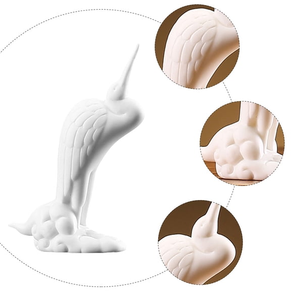 WHAMVOX  Ceramic Ornaments Table Top Decor Traditional Aesthetic Home Office White