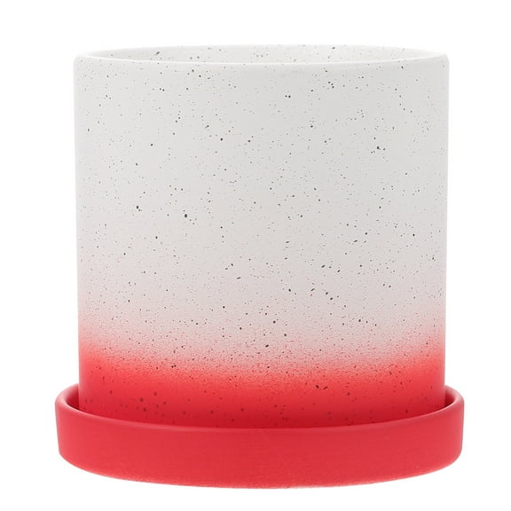 WHAMVOX  Ceramic Planter Succulent Flowerpot Planters Outdoor Office Red