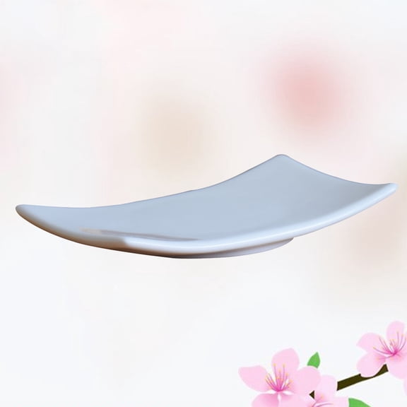 WHAMVOX Ceramic Soap Box Soap Container Bathroom Wash Drainer Bathroom Soap Storage Case Soap Holder for Bathroom Shower Home (White)